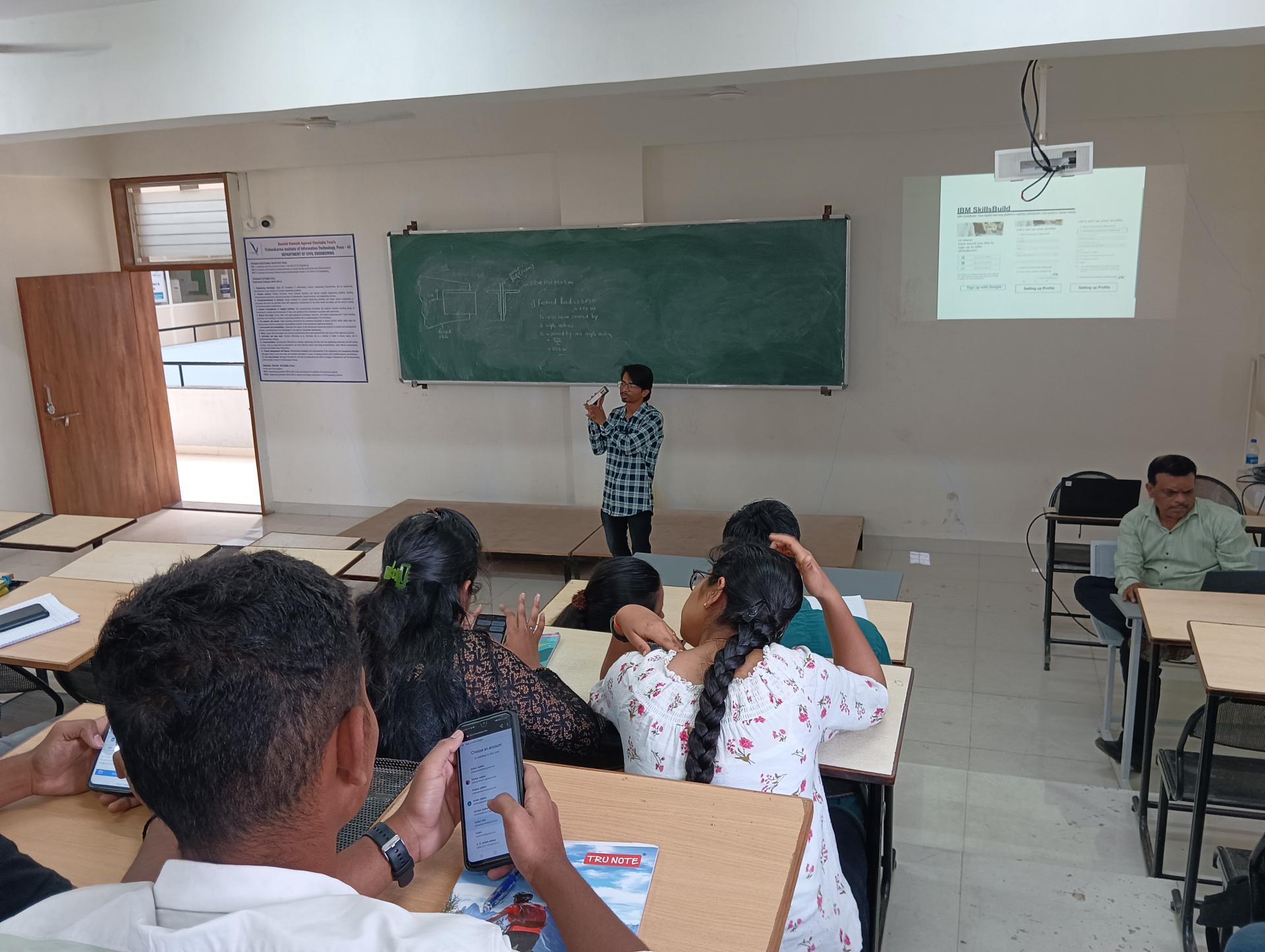 Sagar W. Jadhav during a campus ambassador activity
